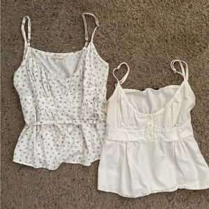 Brandy Melville White Floral Babytop Bundle